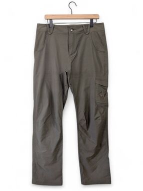 Badlands Scree Pant Men's Large Brown Cargo Hunting Travel Hiking Nylon Stretch